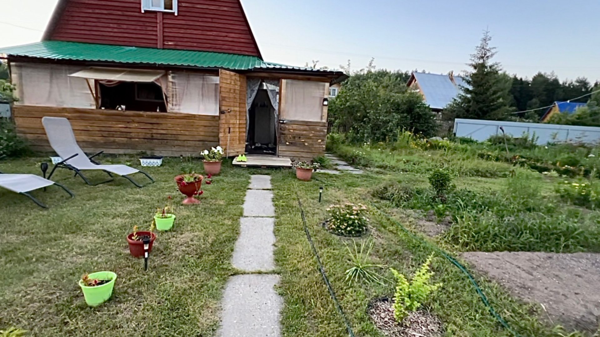 12 июля. На даче у подруги. Обзор огорода смотреть онлайн