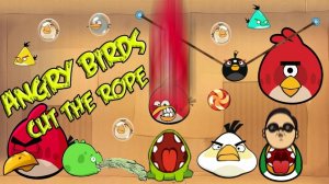 angry birds cut the rope mashup animated parody starring psy