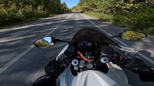 Покатушка на мотоцикле от первого лица