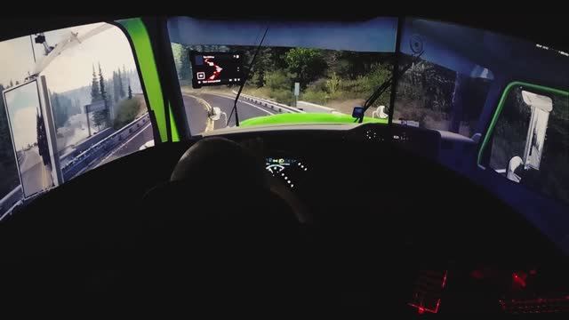 American Truck Simulator Gameplay.Realistic Driving.International 9900i.Тяжелые подъемы