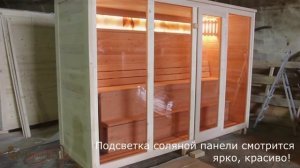 Подсветка в сауне и бане компании «Дары Кедра»