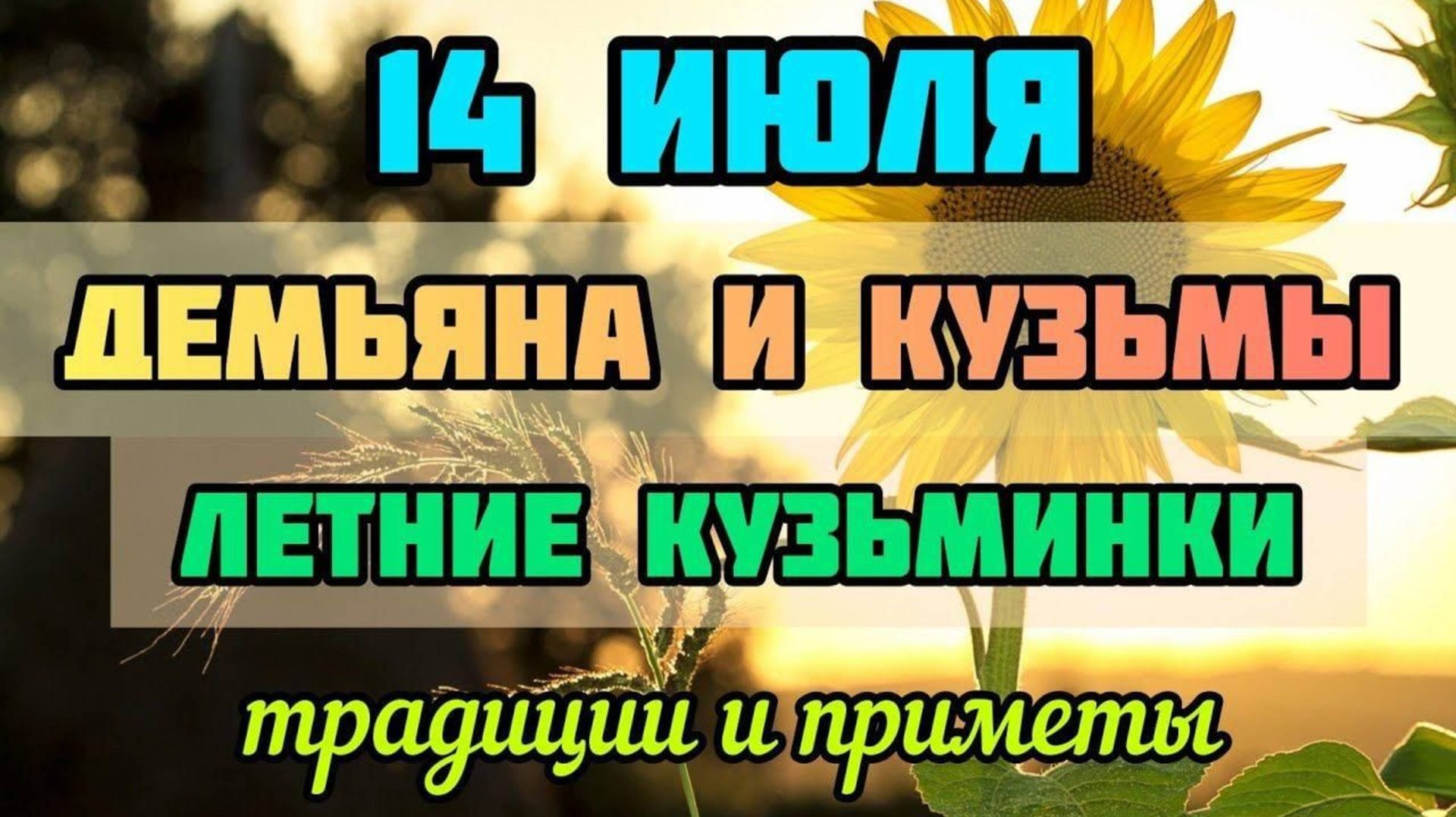 14 ИЮЛЯ- ЛЕТНИЕ КУЗЬМИНКИ.