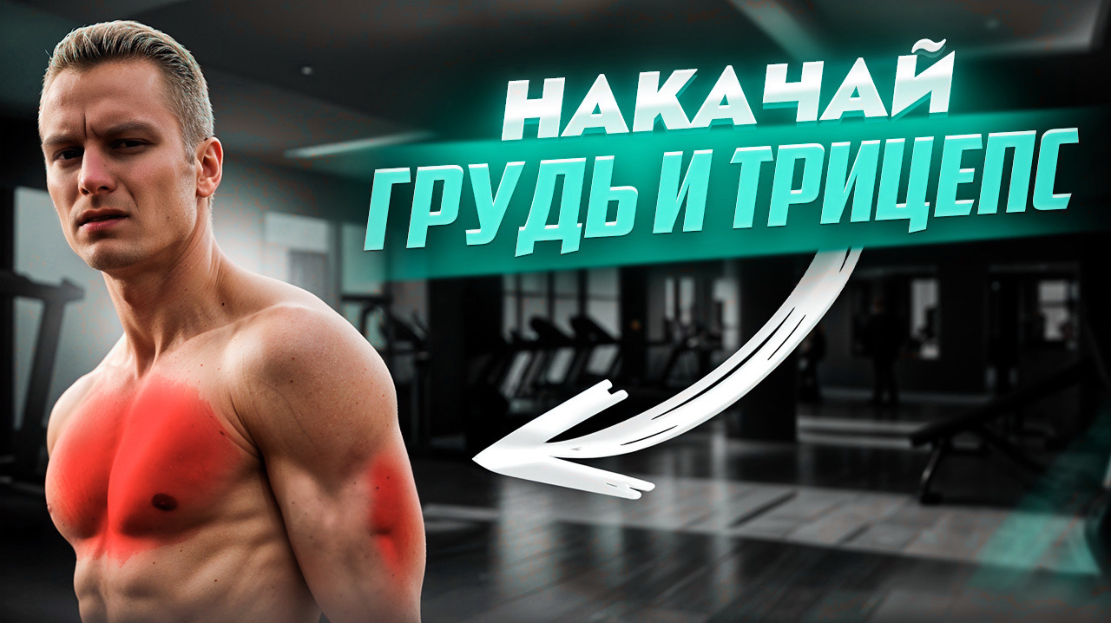 Тренировка грудных мышц и трицепса в тренажерном зале смотреть онлайн