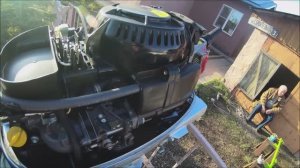 ЗАМЕНА МАСЛА в лодочном моторе хонда honda outboard oil change