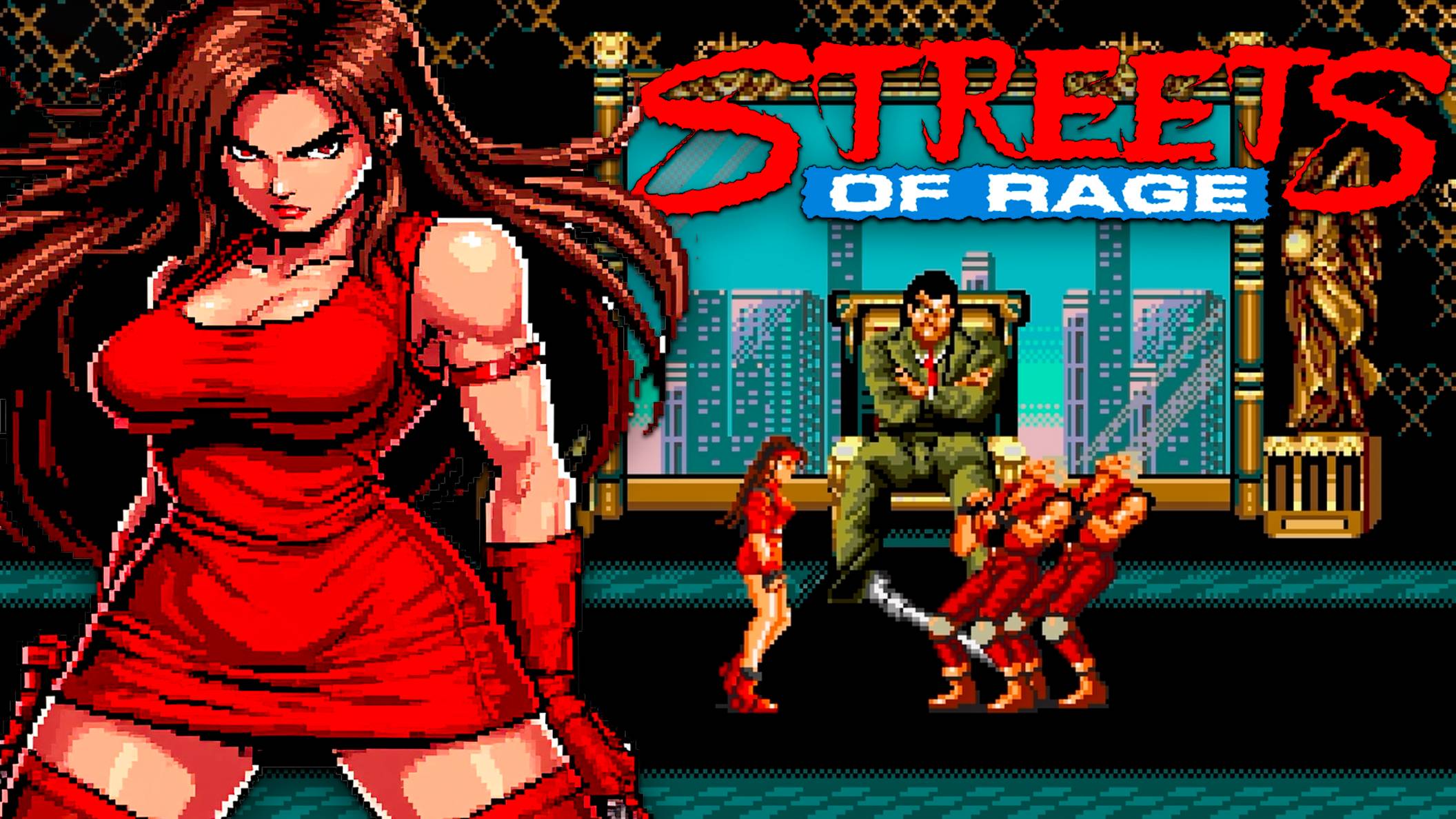Проходим Streets of Rage Sega Девушка в красном