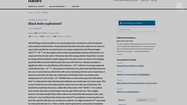 Главный парадокс черных дыр смотреть онлайн