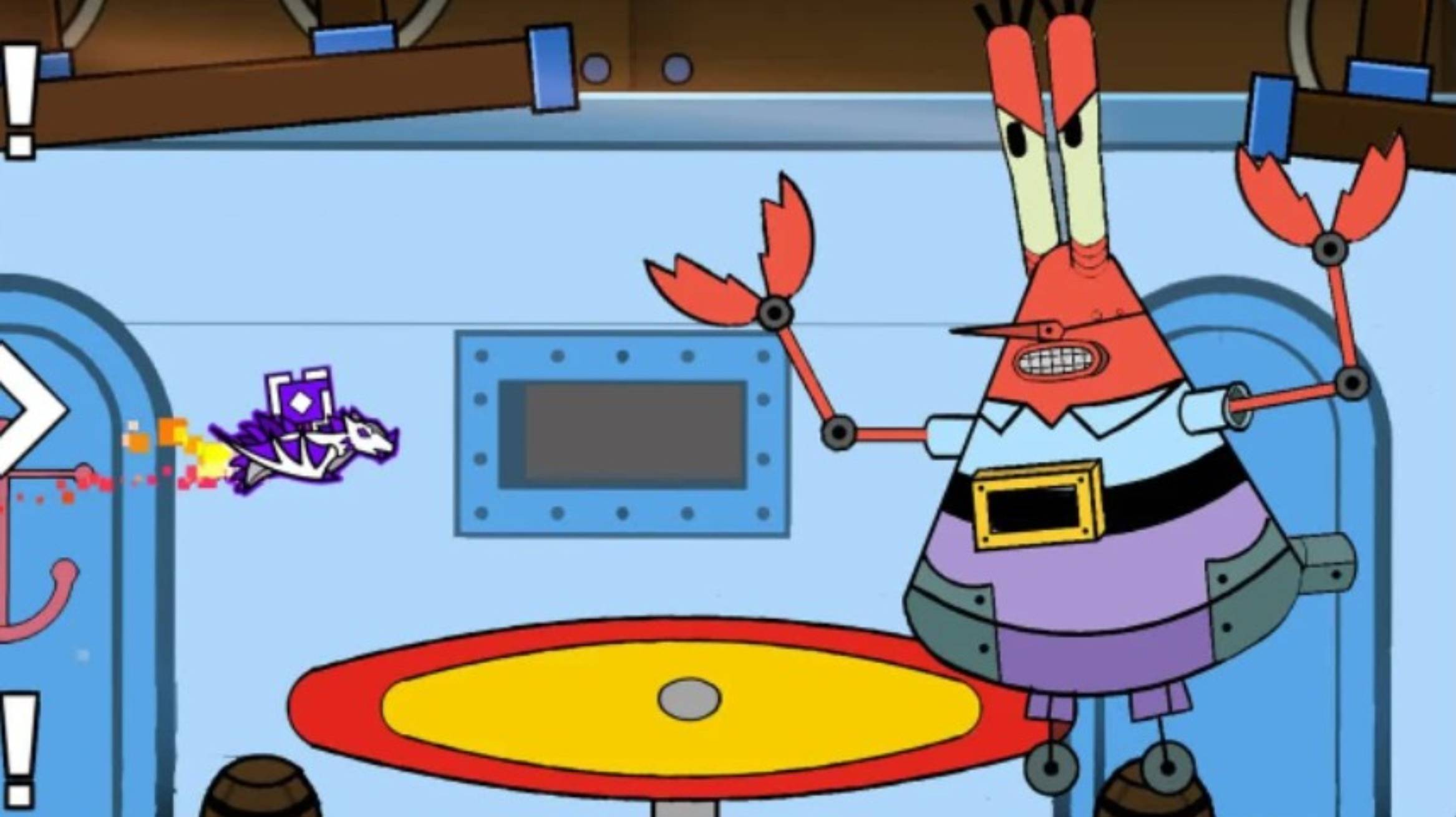 МИСТЕР КРАБС АТАКУЕТ!!! | Player vs Robot Krabs / Geometry Dash 2.2 смотреть онлайн