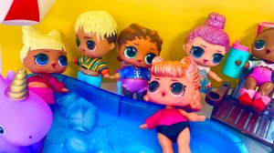 Жара в городе и  Лол сбегают из школы и устраивают каникулы со льдом! #LOL Куклы сюрприз #мультики