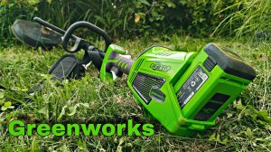 Аккамуляторная газонокосилка Greenworks