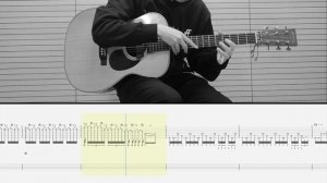 Уроки игры на акустической гитаре | [TAB] Crow - JinsanKim