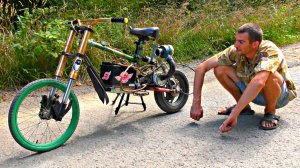 ✅Забацал Электро Мопед с Турбиной на немецком стартере Bosch от авто Audi