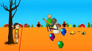 Анимация "Среди нас в ИГРЕ с КАЛЬМАРАМИ 2" | AMONG US ANIMATION EP3