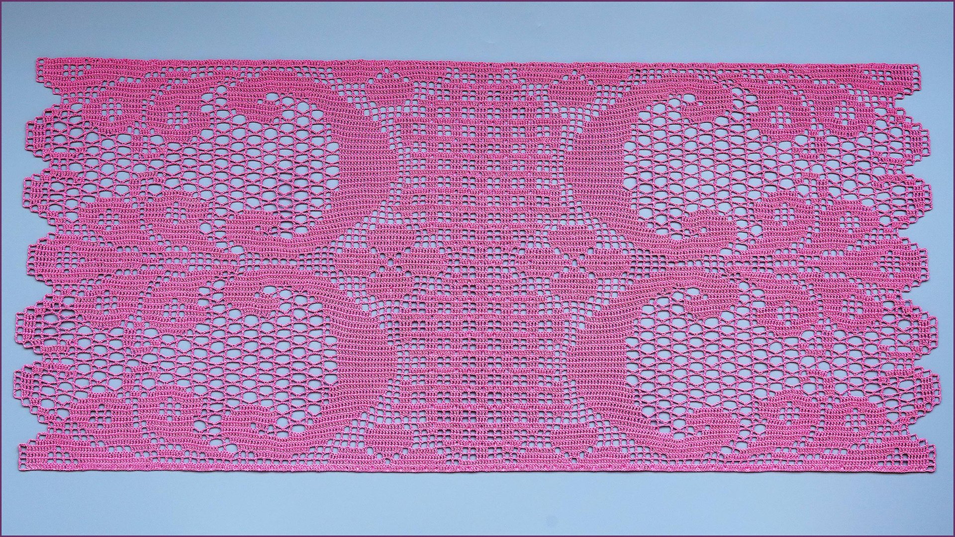 Филейная салфетка крючком. Часть 1. смотреть онлайн