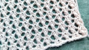 Красивая сетка для вязания топа, джемпера 🔥 Мелкий ажурный узор спицами