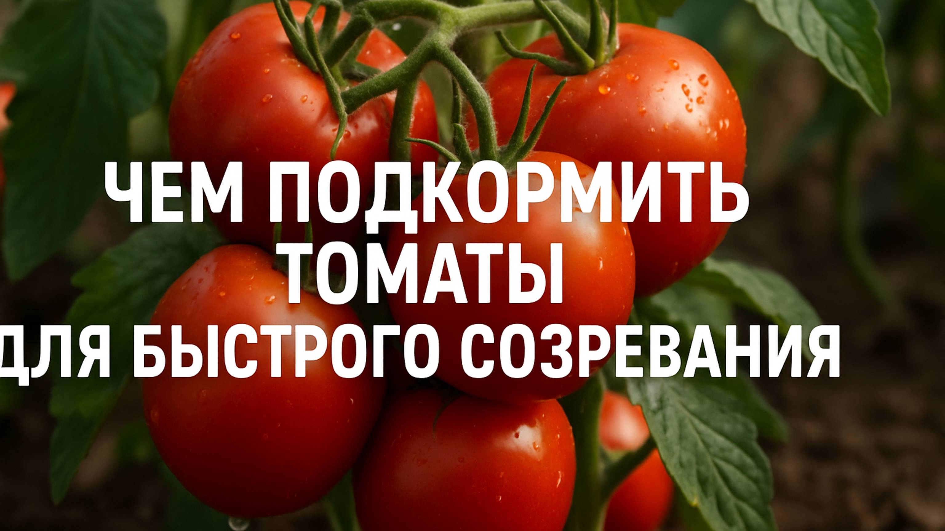 Чем подкормить томаты для быстрого созревания