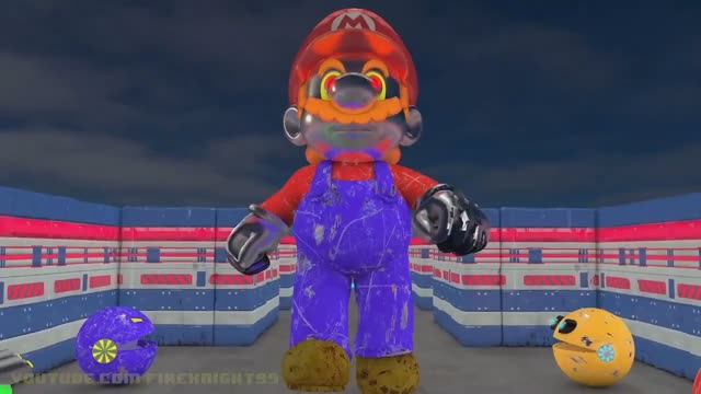 ГИГАНТСКОГО металлического МАРИО атакуют РОБО-PACMAN! / Приключения PACMAN смотреть онлайн