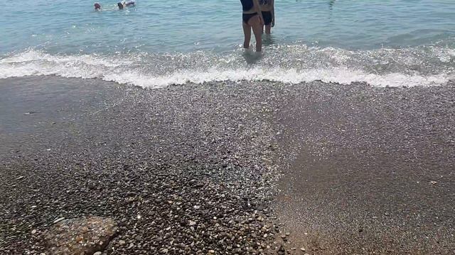 Море 15.07.2025 пляж Свирский Лазаревсеое