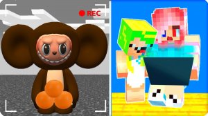 🍊 Следим за ЧЕБУБУ Через СКРЫТЫЕ КАМЕРЫ в Майнкрафт! Леска Нубик