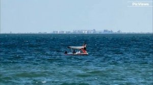 Тамань набережная Таманского залива сегодня 15 июля 2025. Обстановка на пляже, погода сейчас