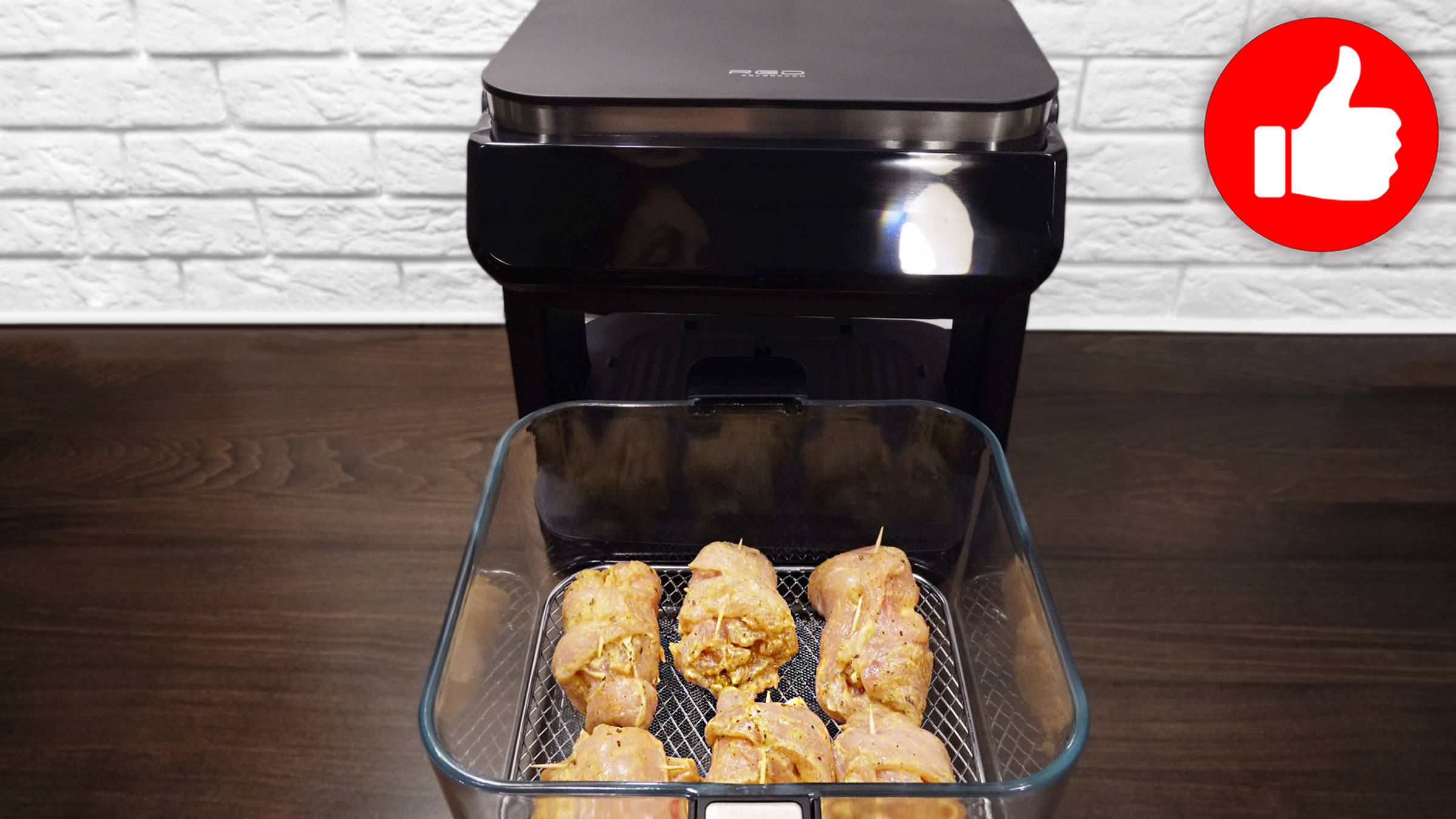 Как в ресторане! Вкусный ужин за минуты. Как приготовить куриные рулетики в аэрогриле Red G500 смотреть онлайн