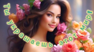 ТЫ УКРАШАЕШЬ ЭТОТ МИР✌🌏🌐!
