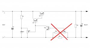 Регулировка тока в стабилизаторе напряжения.