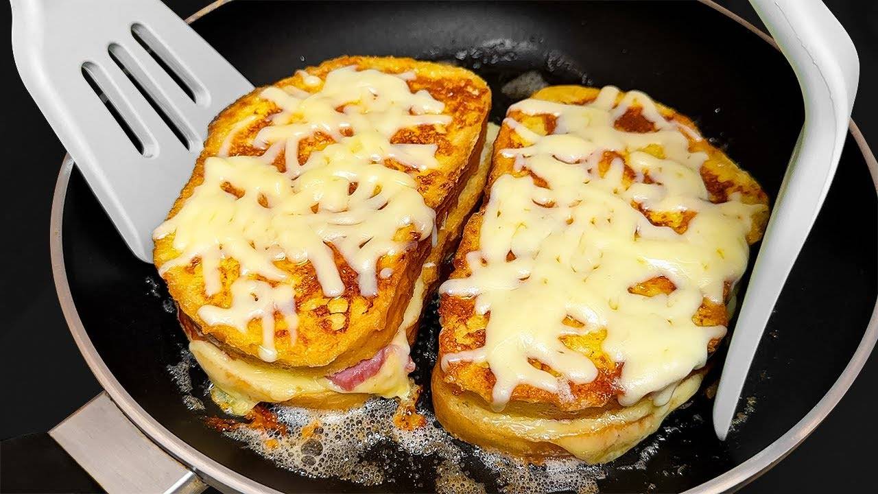 Когда нет времени готовить! Идеальный рецепт сэндвича на завтрак за 5 минут!