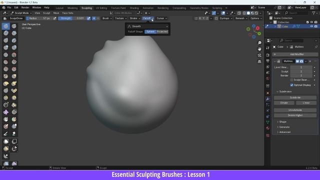 1_Lesson 1 Essential Sculpting Brushes