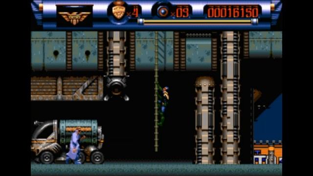 Sega Mega Drive 2 (Smd) 16-bit Judge Dredd - The Movie Stage 1 Прохождение