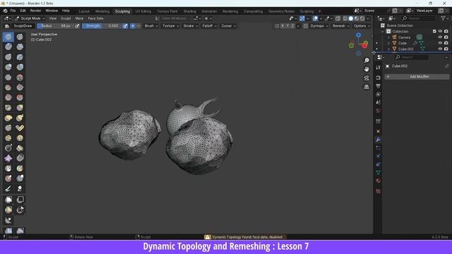 7_Lesson 7 Dynamic Topology And Remeshing