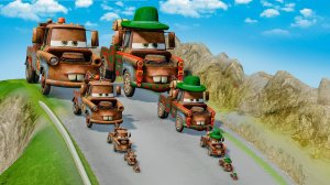 СПУСК С ГОРЫ ДВУХ МЭТРОВ МУЛЬТ ТАЧКИ МОЛНИЯ МАККУИН