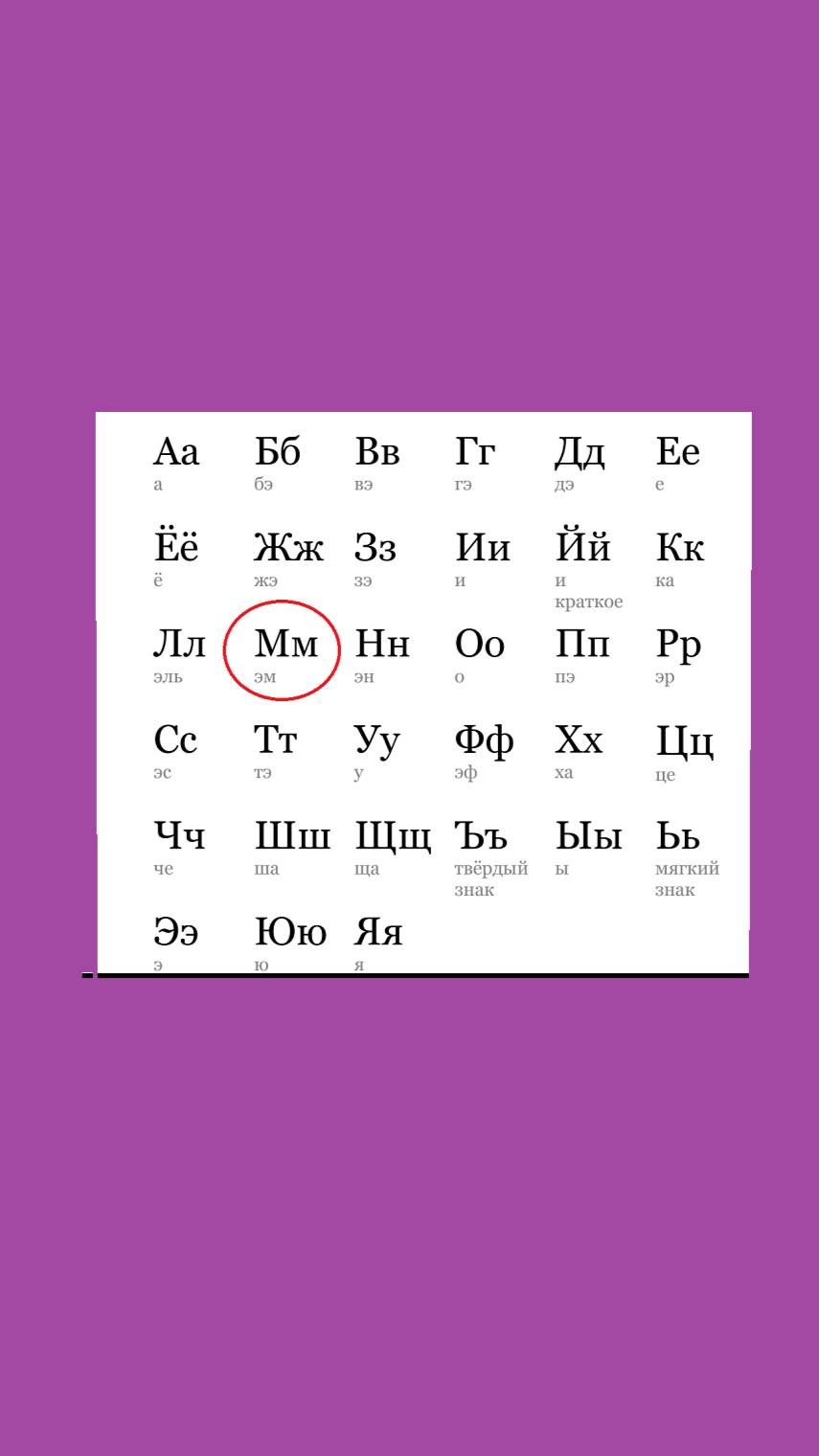 АЛФАВИТ. БУКВА "М" смотреть онлайн