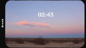 2 часа StudyWithMe - AMBIENCE DEEP FOCUS POMODORO TIMER - Cozy Evening Desert Birds Sounds