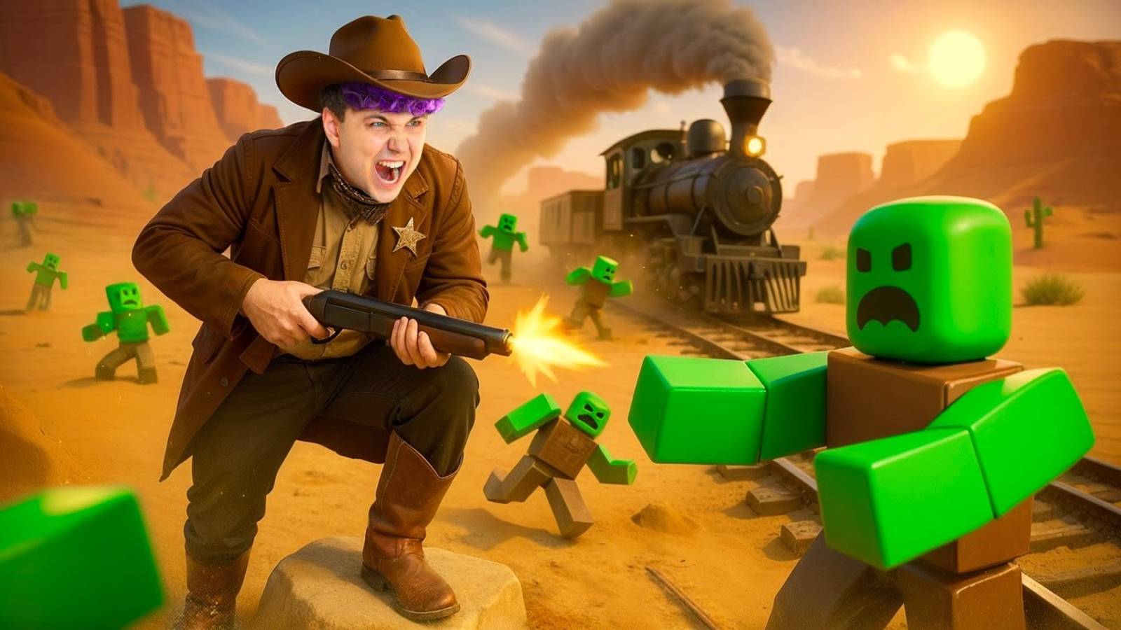 ВЫЖИВИ если СМОЖЕШЬ в Мертвые рельсы в ROBLOX смотреть онлайн