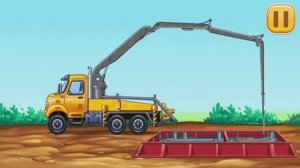 Мультики про машинки и грузовики: Трубоукладчик и Бетононасос. Tractor