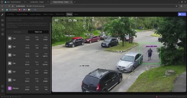 Frigate NVR - Локальный видеорегистратор с нейросетью.