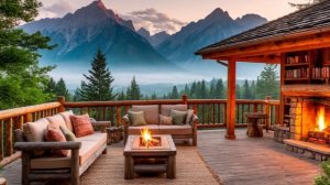 🎵☕ Расслабляющий джаз и босса нова на уютной террасе с видом на озеро 🌿🔥