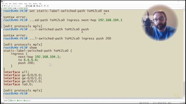 07. Configure a Static LSP смотреть онлайн