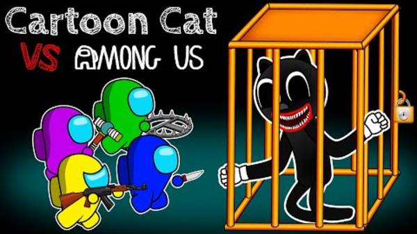 Среди нас ПРОТИВ мультяшного кота - AMONG US ANIMATION EP4 смотреть онлайн