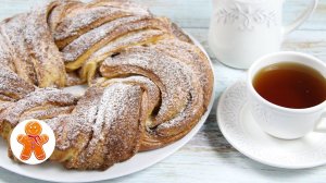 Плетеный венок с корицей ✧ Очень вкусный, а какой ароматный!