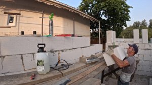 КЛАДКА БЛОКОВ В +40 В ОДИНОЧКУ СТРОЮ ДОМ ИЗ ГАЗОБЛОКА #газоблок  #доммечты   #домизгазоблока