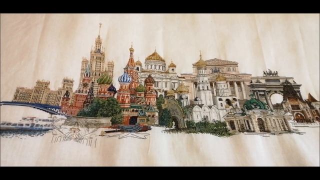 131. Thea gouverneur "Moscow"/ Тея Гувернер "Москва". Прогуляемся вместе? Вышивка крестом. смотреть онлайн