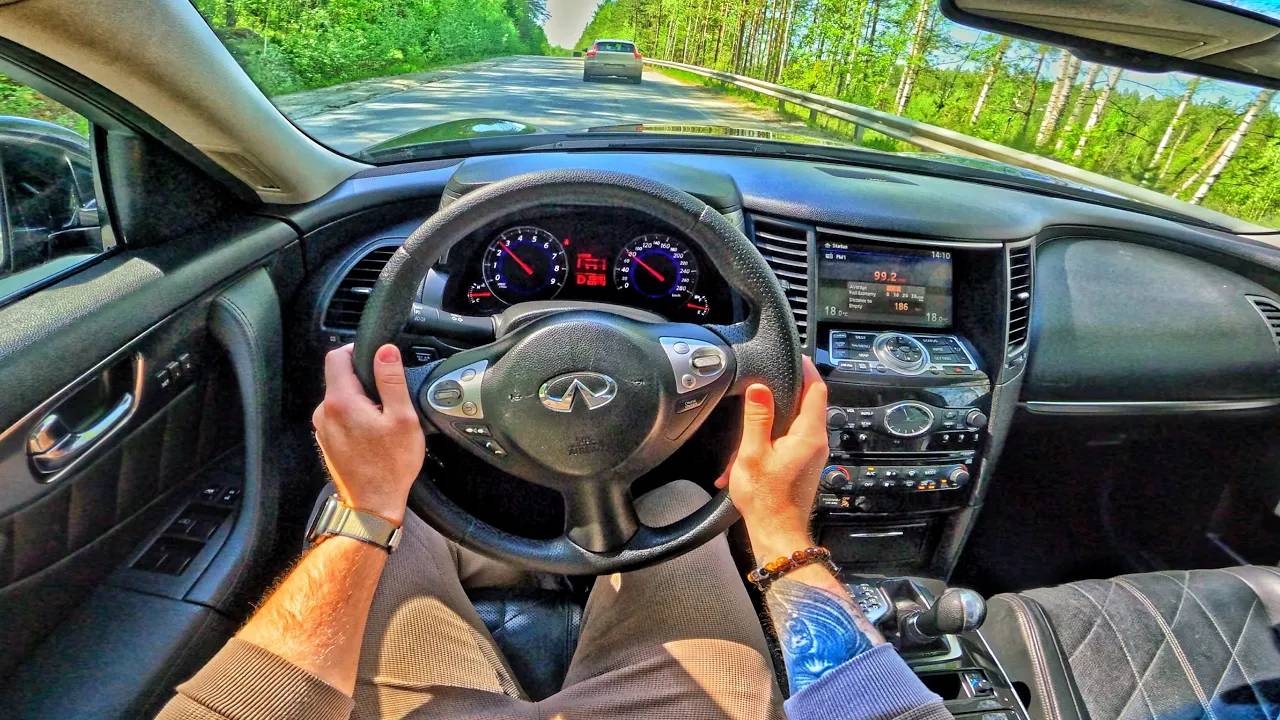 2009 Infiniti FX35 3.5 AT - ТЕСТ-ДРАЙВ ОТ ПЕРВОГО ЛИЦА смотреть онлайн