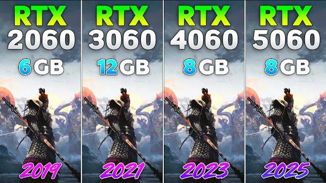 RTX 2060 vs RTX 3060 vs RTX 4060 vs RTX 5060 - Test in 10 Games смотреть онлайн