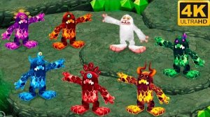 Призматический Мамунт - Все Версии (My Singing Monsters, Мои Поющие Монстры)