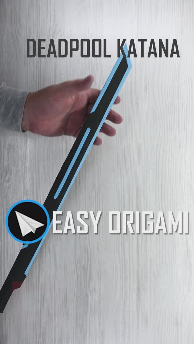 Катана Дедпула - Больше видео на нашем Youtube канале "EASY ORIGAMI" ! смотреть онлайн