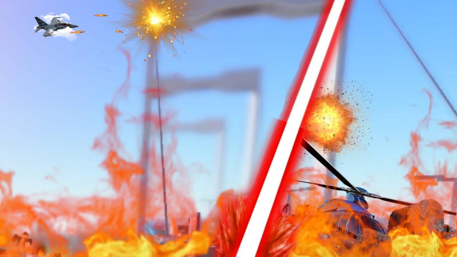 Я разрушил мост различными способами в роблокс!