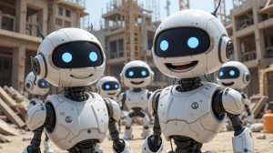 Роботы на стройке