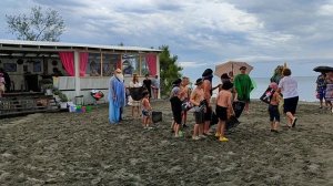 Абхазия Пансионат Сосновая роща Праздник Нептуна Море Закат 16 июля 2025 г.