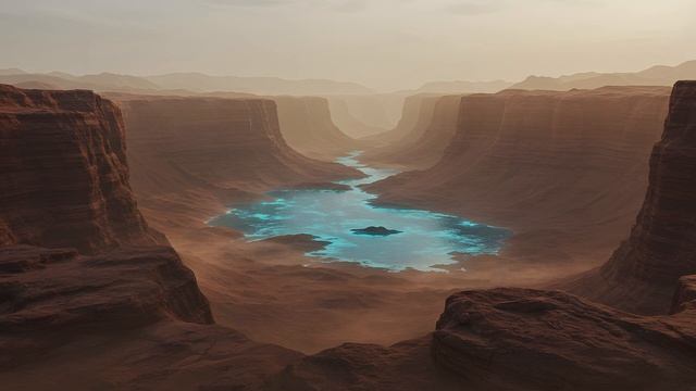 GLOWING RIVER Dark Dystopian Ambient Alien World Soundscape Dystopian Ambience